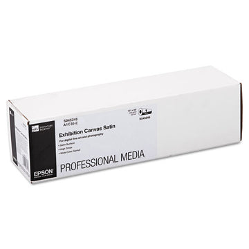 Epson® Exhibition Canvas, 23 Mil, 13" X 20 Ft, Satin White freeshipping - TVN Wholesale